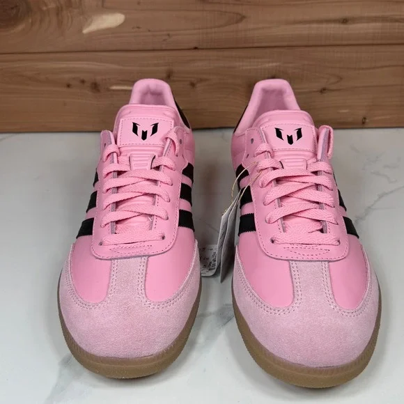Adidas Samba Messi Football Soccer Shoes Light Pink Suede Men's Size 9.5 - Picture 8 of 13